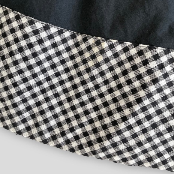 Smart Set Black and White Gingham Strapless Dress with Tulle Underskirt - Small - Picture 5 of 5